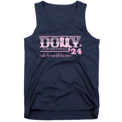 Dolly For President Personalized Dolly First Name Pink Boot 24 Tank Top