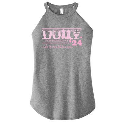 Dolly For President Personalized Dolly First Name Pink Boot 24 Women’s Perfect Tri Rocker Tank