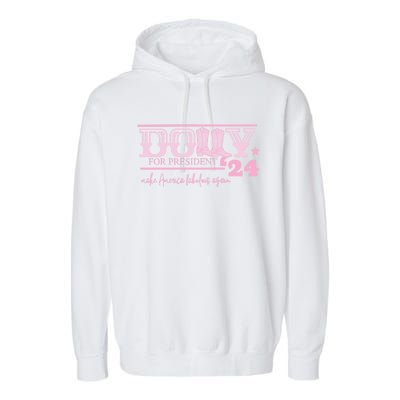 Dolly For President Personalized Dolly First Name Pink Boot 24 Garment-Dyed Fleece Hoodie