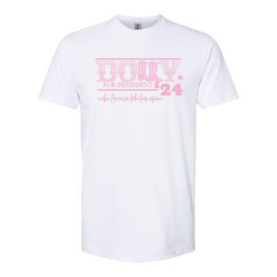 Dolly For President Personalized Dolly First Name Pink Boot 24 Softstyle CVC T-Shirt