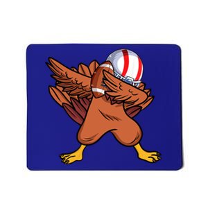 Dabbing Football Player Dabbing Turkey Thanksgiving Cool Gift Mousepad