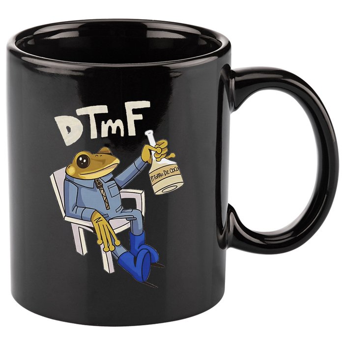 Dtmf Frog Puerto Rico 11oz C Handle Ceramic Mug