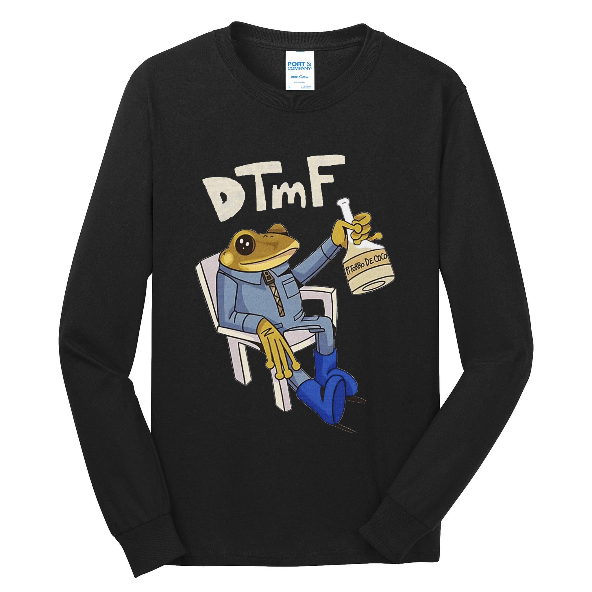 Dtmf Frog Puerto Rico Tall Long Sleeve T-Shirt