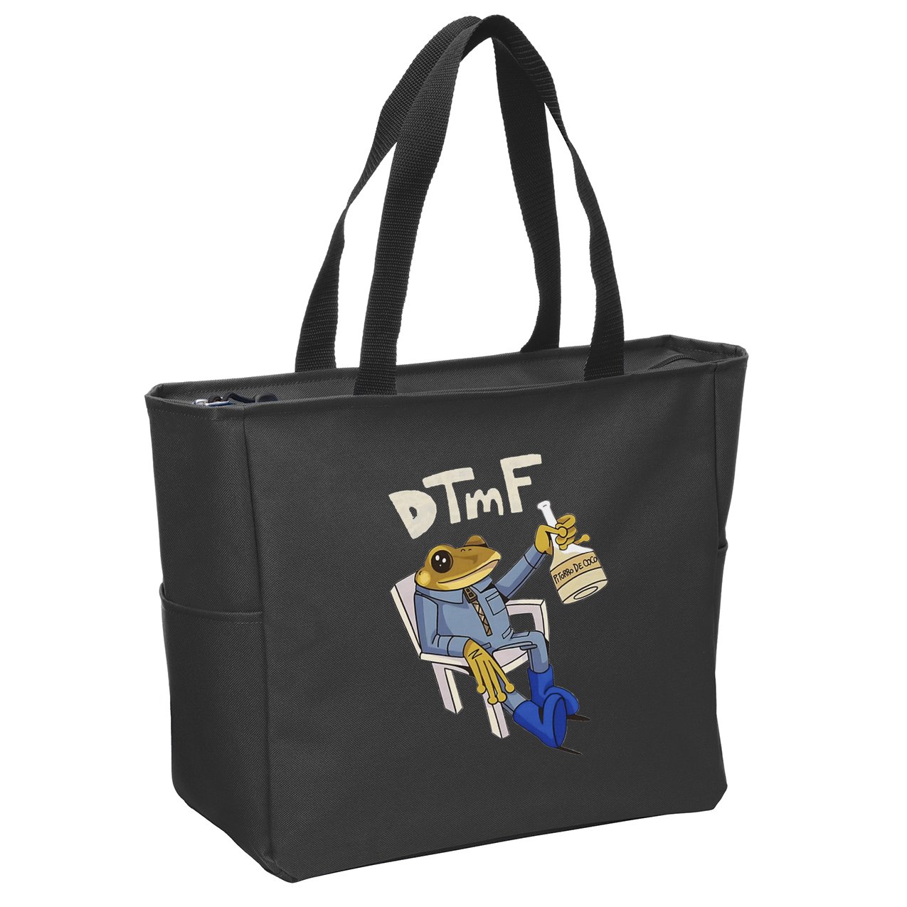 Dtmf Frog Puerto Rico Zip Tote Bag