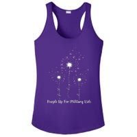 Dandelion Flower Purple Up For Military Ladies PosiCharge Competitor Racerback Tank