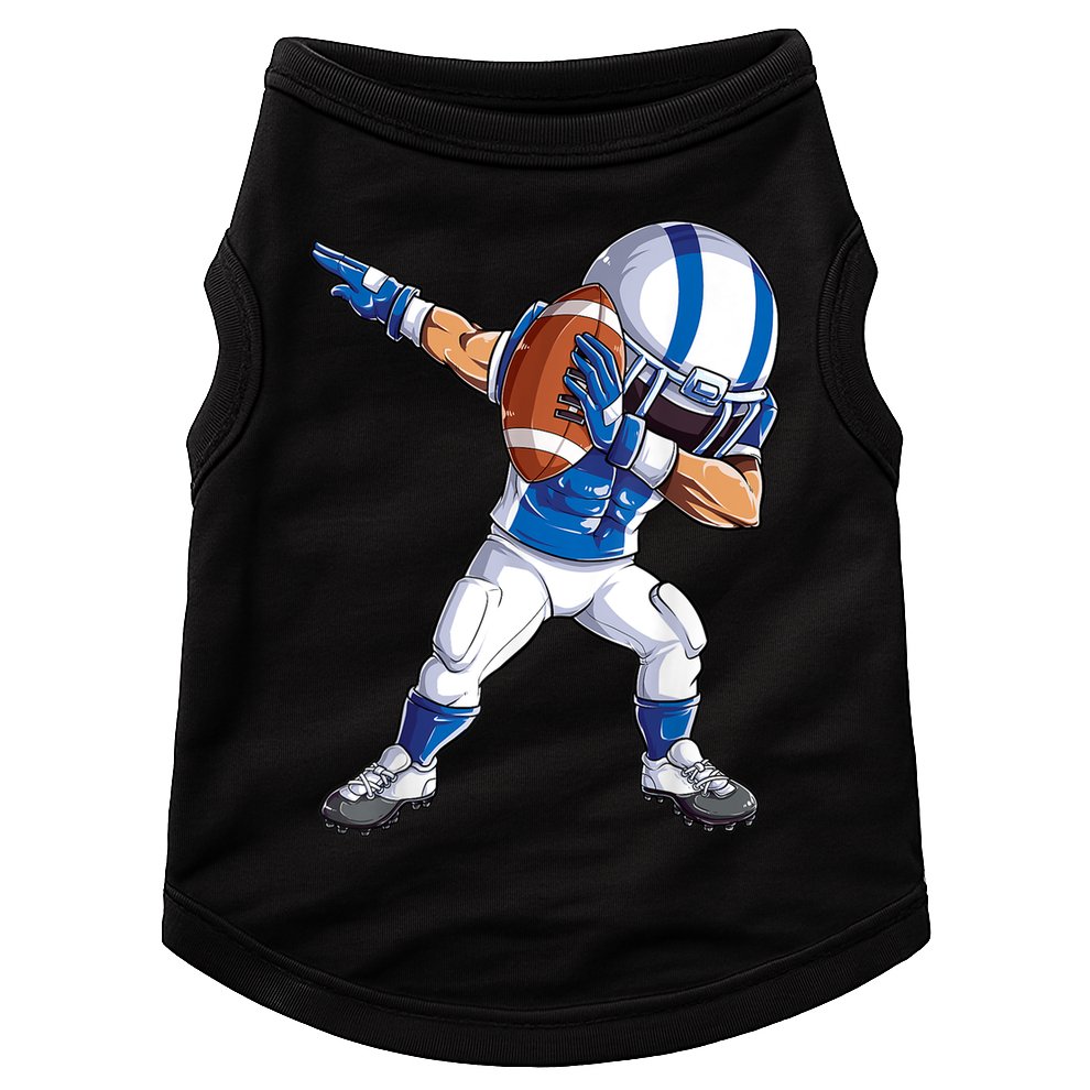Dabbing Football Player Boys Men Sports Funny Dab Dance TShirt Doggie Tank