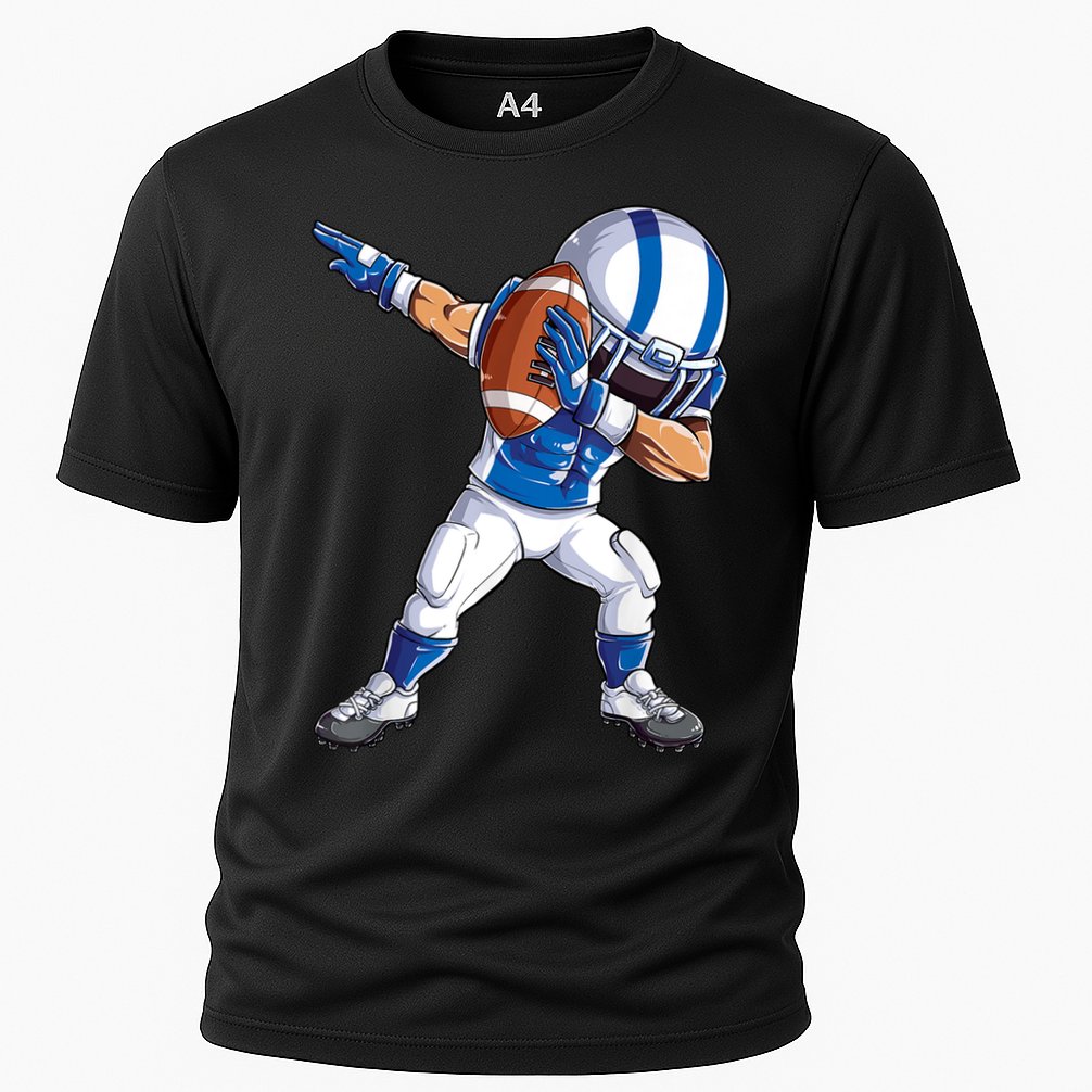 Dabbing Football Player Boys Men Sports Funny Dab Dance TShirt Cooling Performance Crew T-Shirt