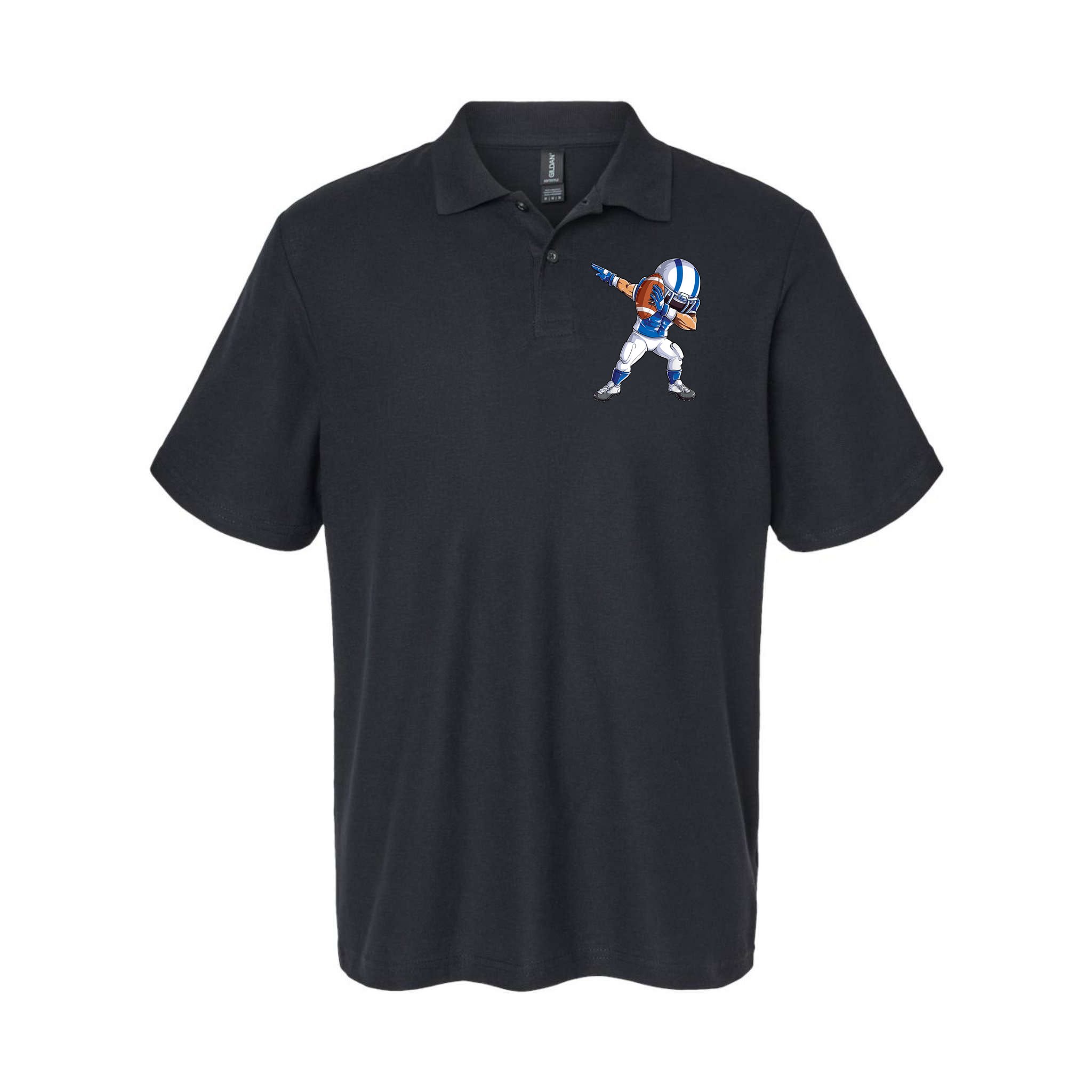 Dabbing Football Player Boys Men Sports Funny Dab Dance TShirt Polo