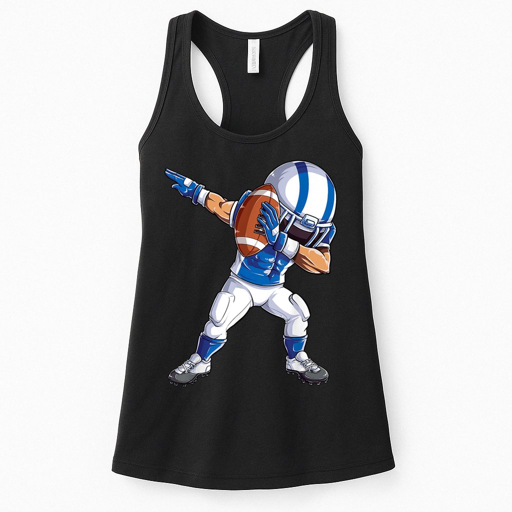 Dabbing Football Player Boys Men Sports Funny Dab Dance TShirt Womens Tank Top