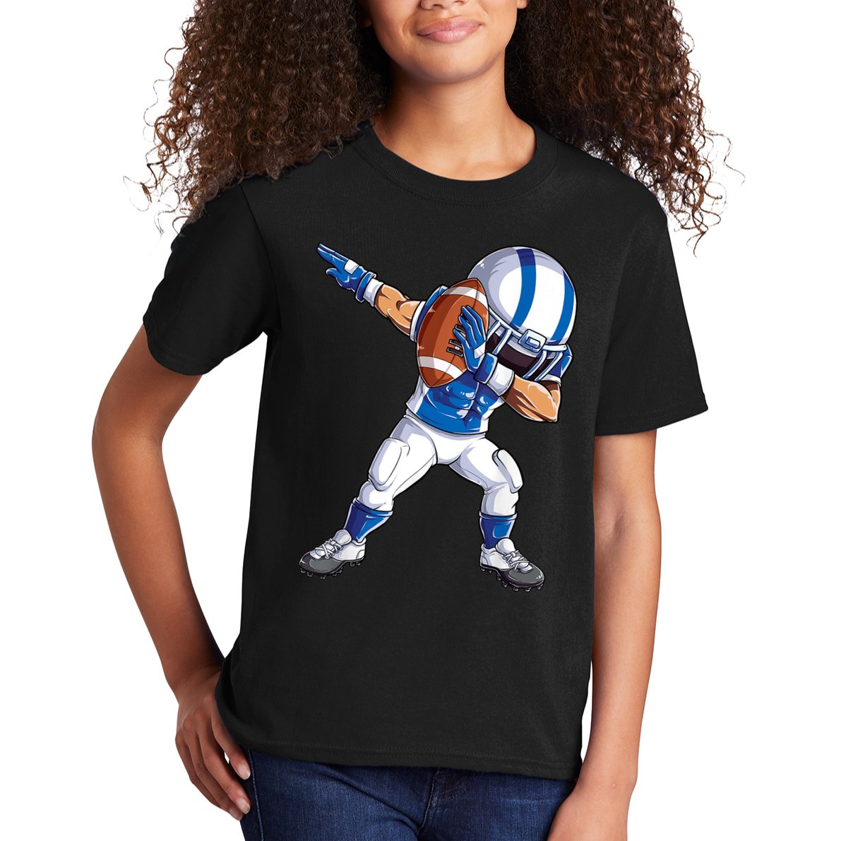 Dabbing Football Player Boys Men Sports Funny Dab Dance TShirt Kids T-Shirt