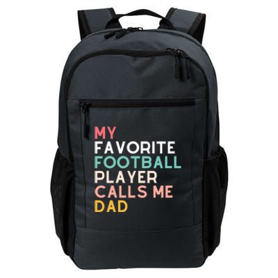 Dads Football Player Fan Funny 2024 Fathers Cool Gift Daily Commute Backpack