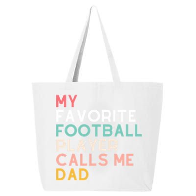 Dads Football Player Fan Funny 2024 Fathers Cool Gift 25L Jumbo Tote