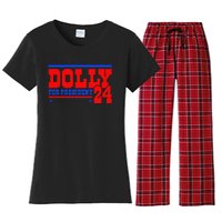 Dolly For President Women's Flannel Pajama Set