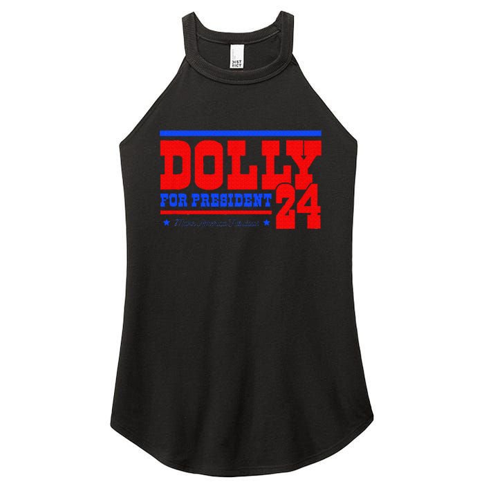 Dolly For President Women's Perfect Tri Rocker Tank