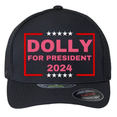 Dolly For President 2024 Flexfit Unipanel Trucker Cap