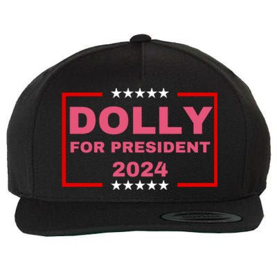 Dolly For President 2024 Wool Snapback Cap