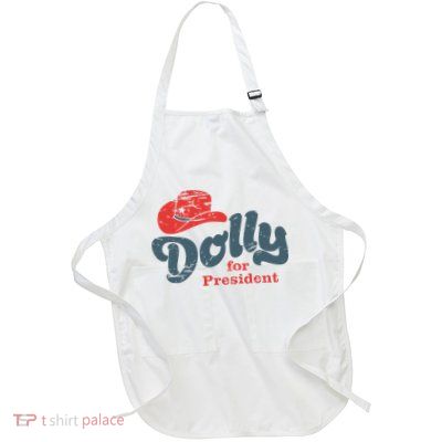 Dolly For President Full-Length Apron With Pockets
