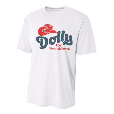 Dolly For President Performance Sprint T-Shirt