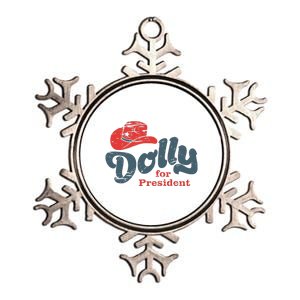 Dolly For President Metallic Star Ornament