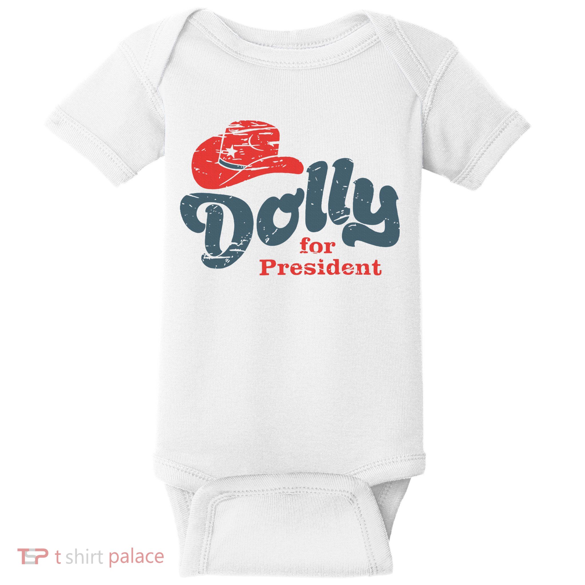Dolly For President Baby Bodysuit