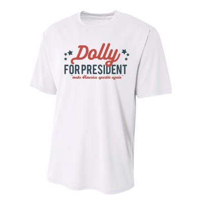 Dolly For President Personalized Dolly First Name Birthday Performance Sprint T-Shirt