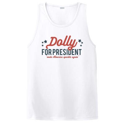 Dolly For President Personalized Dolly First Name Birthday PosiCharge Competitor Tank