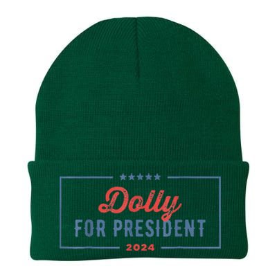 Dolly For President 2024 Retro Knit Cap Winter Beanie