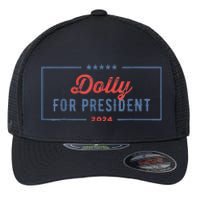 Dolly For President 2024 Retro Flexfit Unipanel Trucker Cap