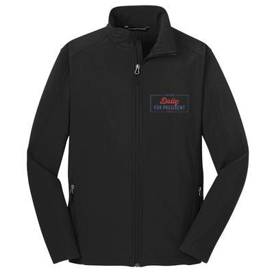 Dolly For President 2024 Retro Core Soft Shell Jacket