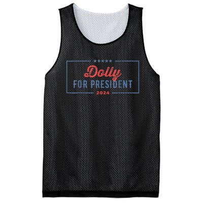 Dolly For President 2024 Retro Mesh Reversible Basketball Jersey Tank