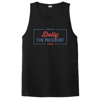 Dolly For President 2024 Retro PosiCharge Competitor Tank