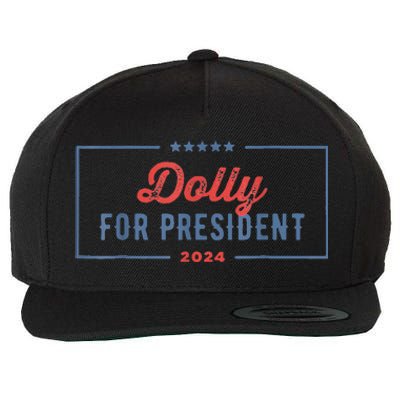 Dolly For President 2024 Retro Wool Snapback Cap