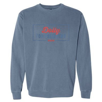 Dolly For President 2024 Retro Garment-Dyed Sweatshirt