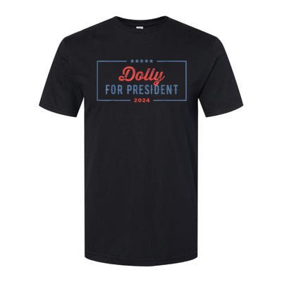 Dolly For President 2024 Retro Softstyle® CVC T-Shirt