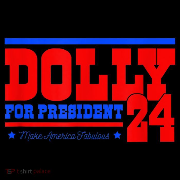 Dolly For President Drawstring Bag