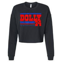 Dolly For President Cropped Pullover Crew