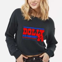 Dolly For President Cropped Pullover Crew