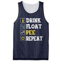 Drink Float Pee Repeat Funny Float Trip Tubing Canoeing Mesh Reversible Basketball Jersey Tank