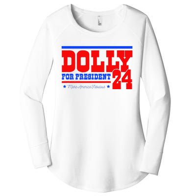 D.O.L.L.Y For President Women's Perfect Tri Tunic Long Sleeve Shirt