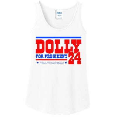 D.O.L.L.Y For President Ladies Essential Tank