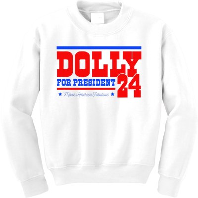 D.O.L.L.Y For President Kids Sweatshirt