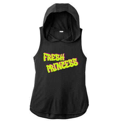 Designed Fresh Princess Trendy & Classic Ladies PosiCharge Tri-Blend Wicking Draft Hoodie Tank