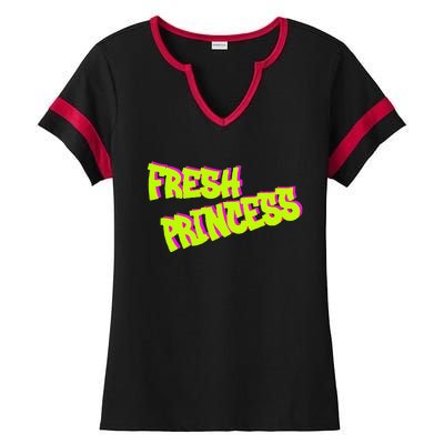 Designed Fresh Princess Trendy & Classic Ladies Halftime Notch Neck Tee