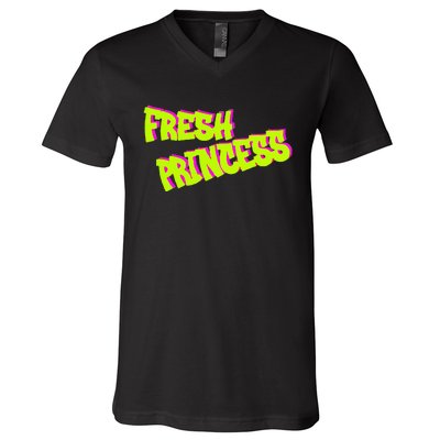 Designed Fresh Princess Trendy & Classic V-Neck T-Shirt