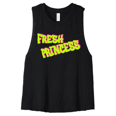 Designed Fresh Princess Trendy & Classic Women's Racerback Cropped Tank