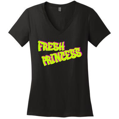 Designed Fresh Princess Trendy & Classic Women's V-Neck T-Shirt