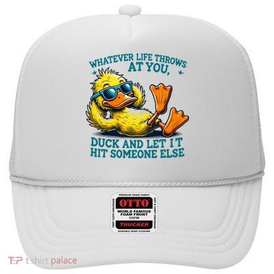  Duck Funny Quote Graphic For Women High Crown Mesh Back Trucker Hat