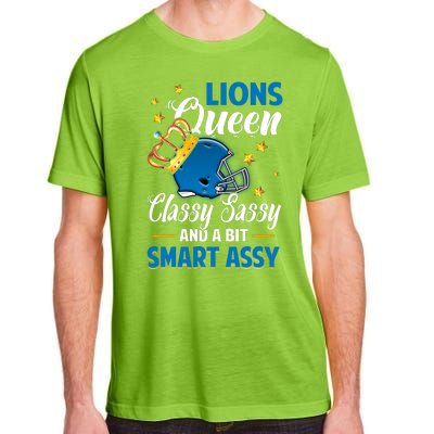 Detroit Football Queen Classy Sassy And A Bit Smart Assy Adult ChromaSoft Performance T-Shirt