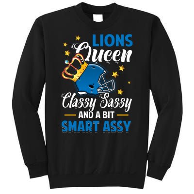 Detroit Football Queen Classy Sassy And A Bit Smart Assy Sweatshirt