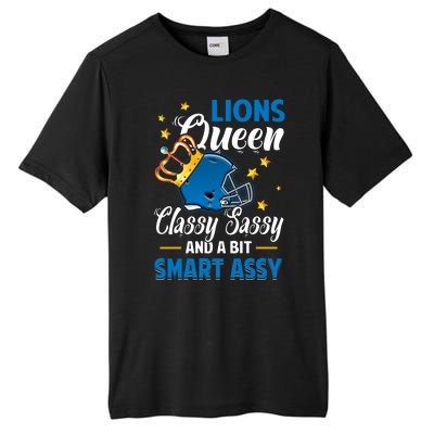 Detroit Football Queen Classy Sassy And A Bit Smart Assy Tall Fusion ChromaSoft Performance T-Shirt